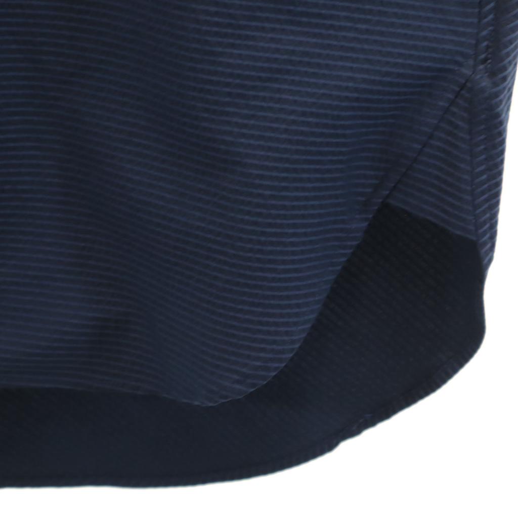 Milok made in Japan Striped Pattern Long sleeve shirt 46 Navy Men's Used