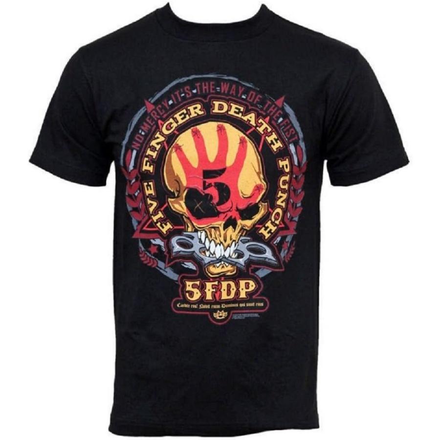 Five Finger Death Punch - Day Of The Fist Mens S_S T-Shirt In Black, Size_ X-Large, Color_ Black S