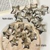 Millennium Y2K Silver Star Side Bang Hair Clip for Girls - Versatile Hair Accessory