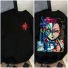 Demon Slayer Akaza Print Unisexs and Womens Cotton Tshirts 2026 Summer  Cartoon Pattern Loose Casual Shortsleeved Top