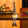 New Style Glitter Faceless Light-Up Plastic Polyester Electronic Original Gnome Doll Christmas Ornament Decoration Gift