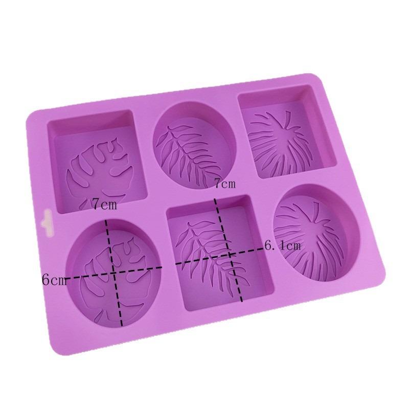 Quadratische handgemachte Seife Silikonform Quadratische ätherische Öl Seifenform DIY Kuchenform Seife Seifenform Hochtemperatur Schleifmittel