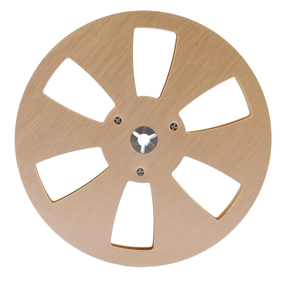 

7 Inch Empty Tape Reel Nab Hub Reel-To-Reel Recorders Accessory Empty Aluminum Disc Opening Machine Parts золотий
