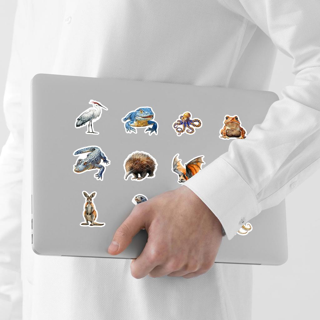 50 Australian Animal Graffiti Stickers Water Cup Computer Suitcase Notebook Waterproof Decorative Stickers