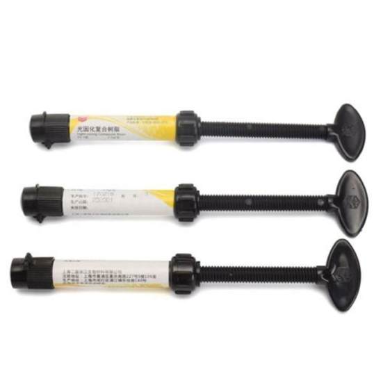 Fashion Shenmeida Dentální světlem tuhnoucí kompozitní výplňová stříkačka Mikro hybridní materiál