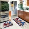 1PC Patriotic Gnome CelebrationKitchen Rug Non-Slip Door Mat Pop design Bathroom Rug Bath Mat Carpet for Home Sink Laundry Decor