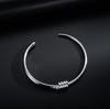 New Style Minimalist Silver Bracelet Female Personality Open Love True Bracelet Birthday Gift