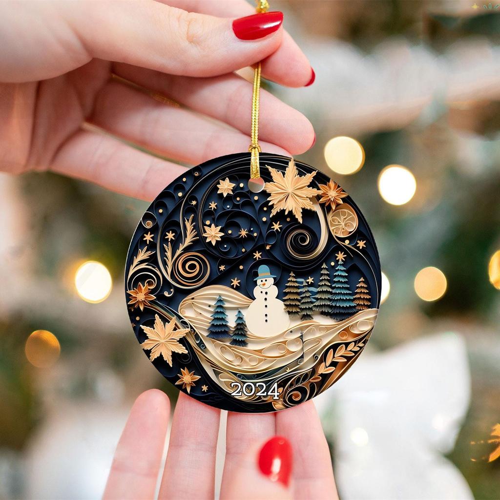 Baby's Christmas Ornament Gift For New New Mom Newborn, Personalized Baby Ornament Christmas 2024, Baby's 1st Xmas Ornament Gift, Custom Choose Name &