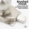 304 Stainless Steel Spherical Pin Door Lock with Seamless Operation and Rust Resistant for Bathroom and Interior Doors