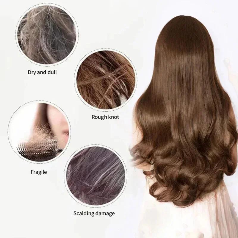 Capsula Vitamina Capelli Olio Cheratina Ripristino Rapido Capelli Morbidi Lisci Lucidi Cura Nutrire Riparare Capelli Danneggiati Trattamento Punte Secche Produc