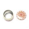 1Pcs Tinplate Candy Box Cookie Case Home Decor Festive Drum-Shaped Supplies