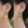 Flowers Can Be Inserted Vase Pendant Earrings Simple Bow Earrings Flower Insertable Earrings  Daily