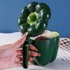 Vier-Fächer-Chili-Form-Gewürzbox mit Deckel Gewürzdose Neue Zuckeraufbewahrungsbox Esszimmer