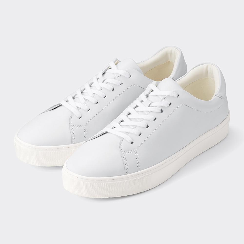 

кроссовки GU by Uniqlo из натуральной кожи 00 WHITE/260 cm