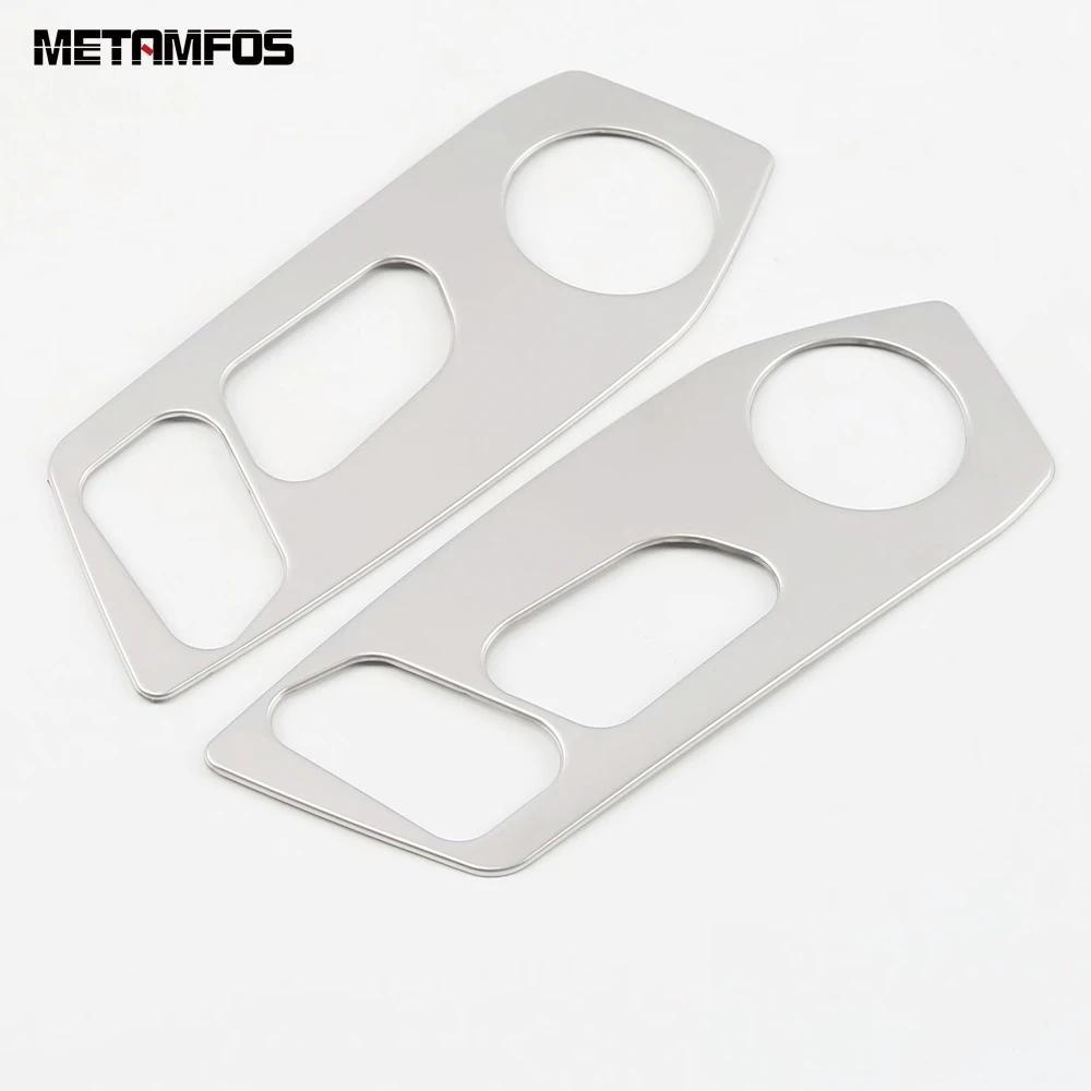 For Volkswagen VW T-Roc TROC 2018-  2024 2025 Carbon Fiber Seat Adjustment Switch Button Cover Trim Interior Accessories