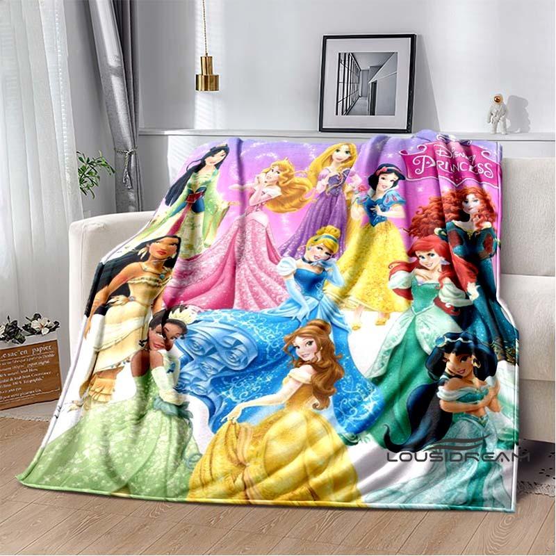 Adorable Princess Cartoon Blanket, Super Soft and Cute, Perfect for Travel, Bedding, Sofa Blankets, or Birthday Gifts.