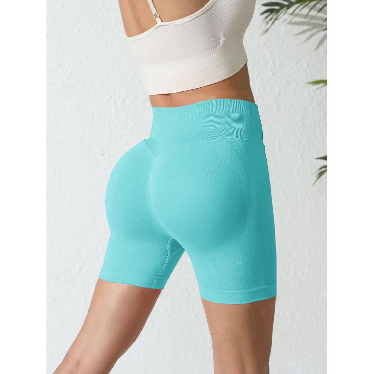 New Seamless Waist Shorts, Breathable Outdoor Sports And Fitness Pants, Hip Lifting Tight Yoga Pants, Peach Hip Compression Pants For Women