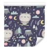 Owls Clouds Moons Wallpaper for Living Room and Bedroom 50x1000