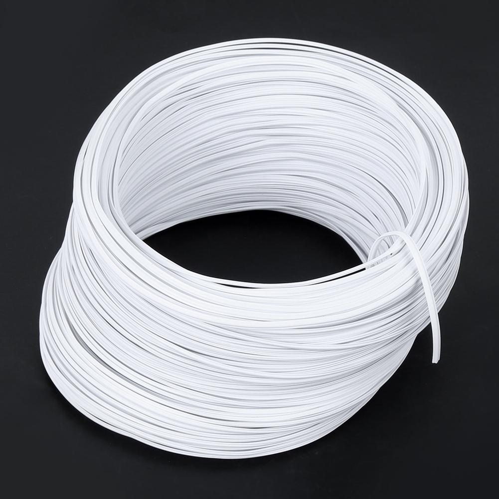 Galvanized Iron Wire White Twist Ties Material Protective 0.55mm Single Core Inside DIY