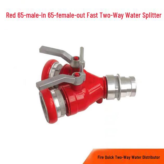 Feuerwehr-Wasserverteiler: FII65 2-Wege-Einlass, 3-Wege 3" Einlass auf 2,5" Ausgang Schnellangriffsschlauchverteiler