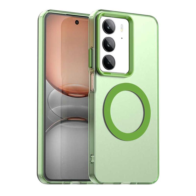 Magnetic Adsorption Wireless Charge Clear Case For Realme C75 Transparent Back Case For Realme C75 Case For Realme C75 6.72 inch