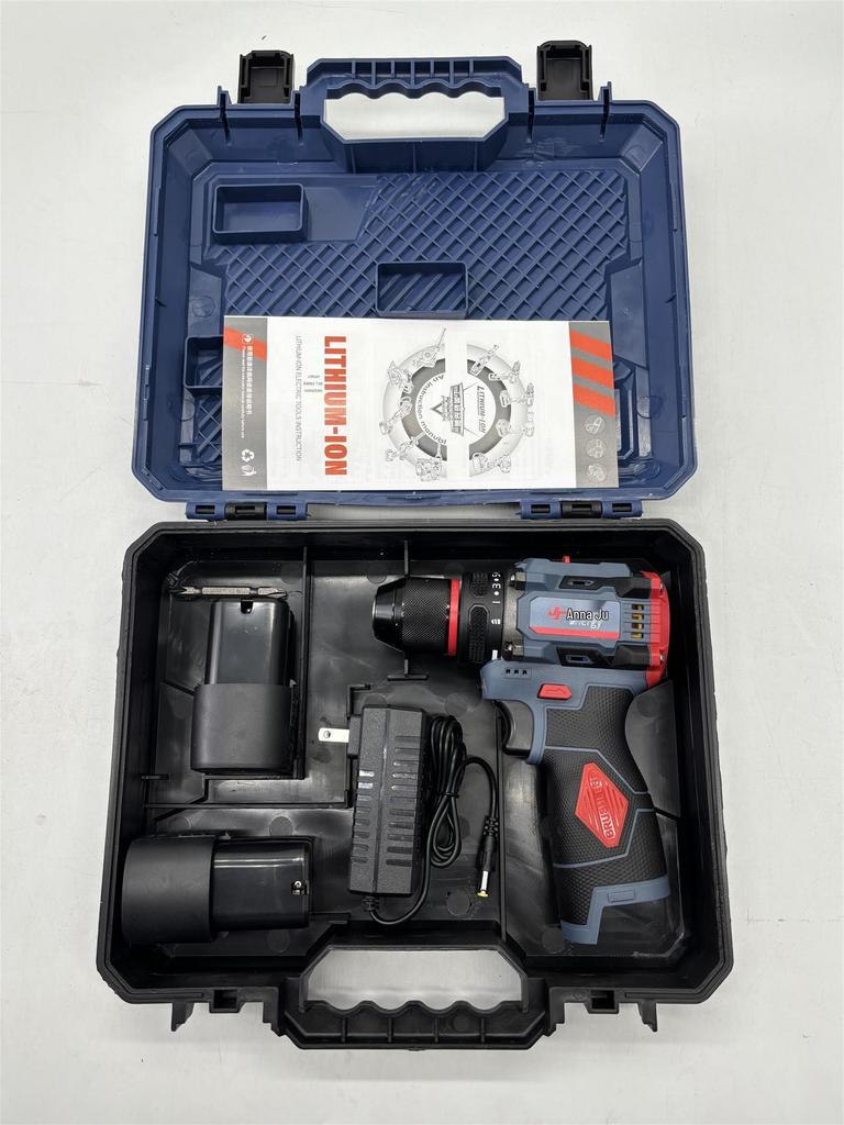 16.8V Brushless Handheld Electric Drill & Screwdriver with Rechargeable Lithium Battery and Impact Feature