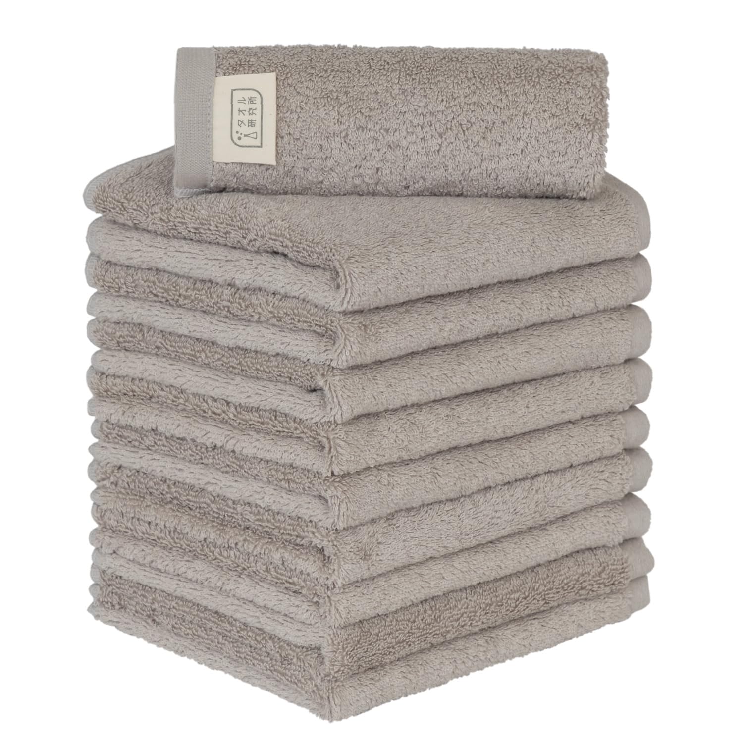 

Полотенце Laboratory Hand Light Fast JapanTechnology [Объемный] #003 Полотенца, Серый, Набор из 10 штук, Гостиничного класса, Плотные, Пушистые, Высокая воздухопроницаемость,