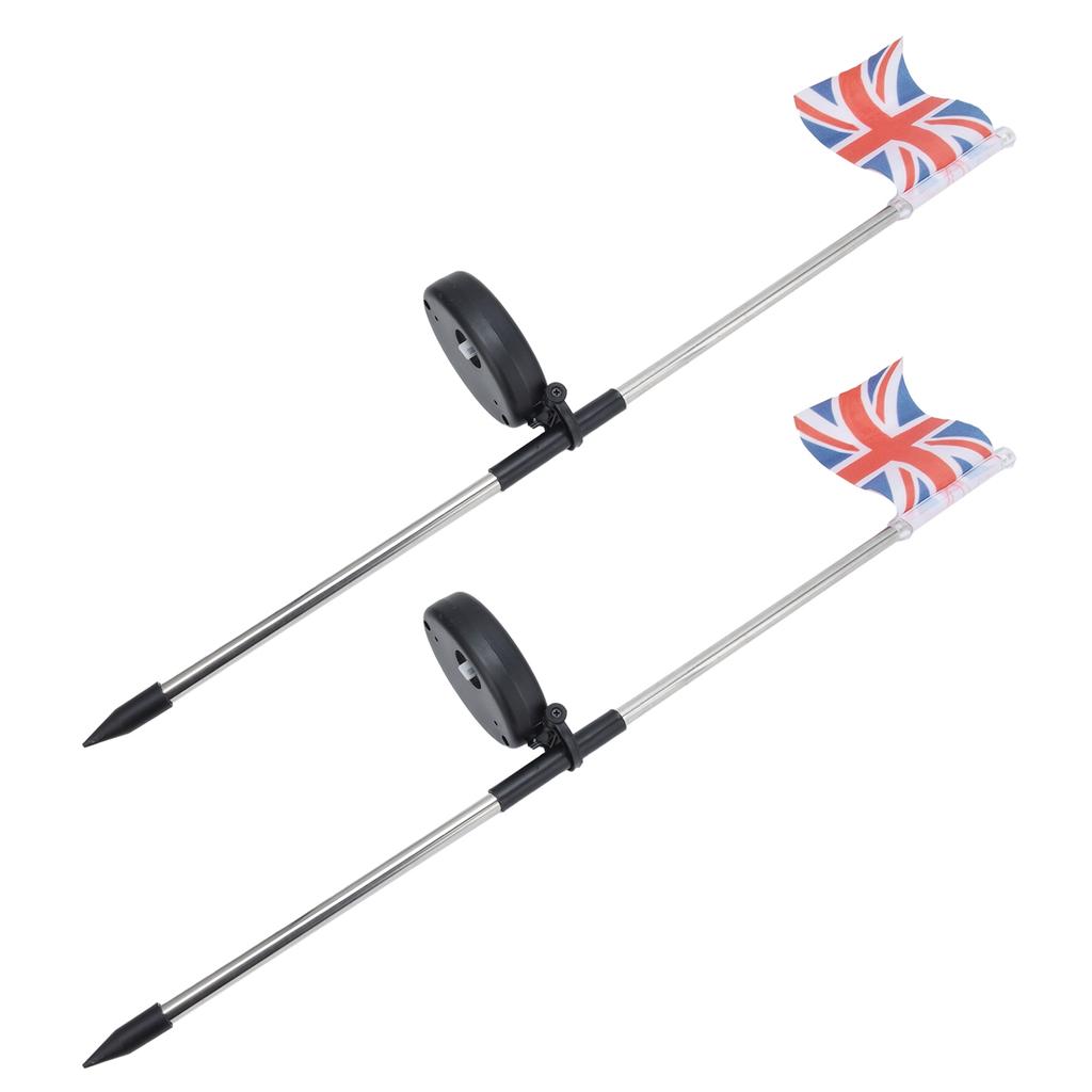 2PCS Solar UK Flag Light LED Solar Garden Lawn Lamp for Outdoor Landscape Decoration White Light