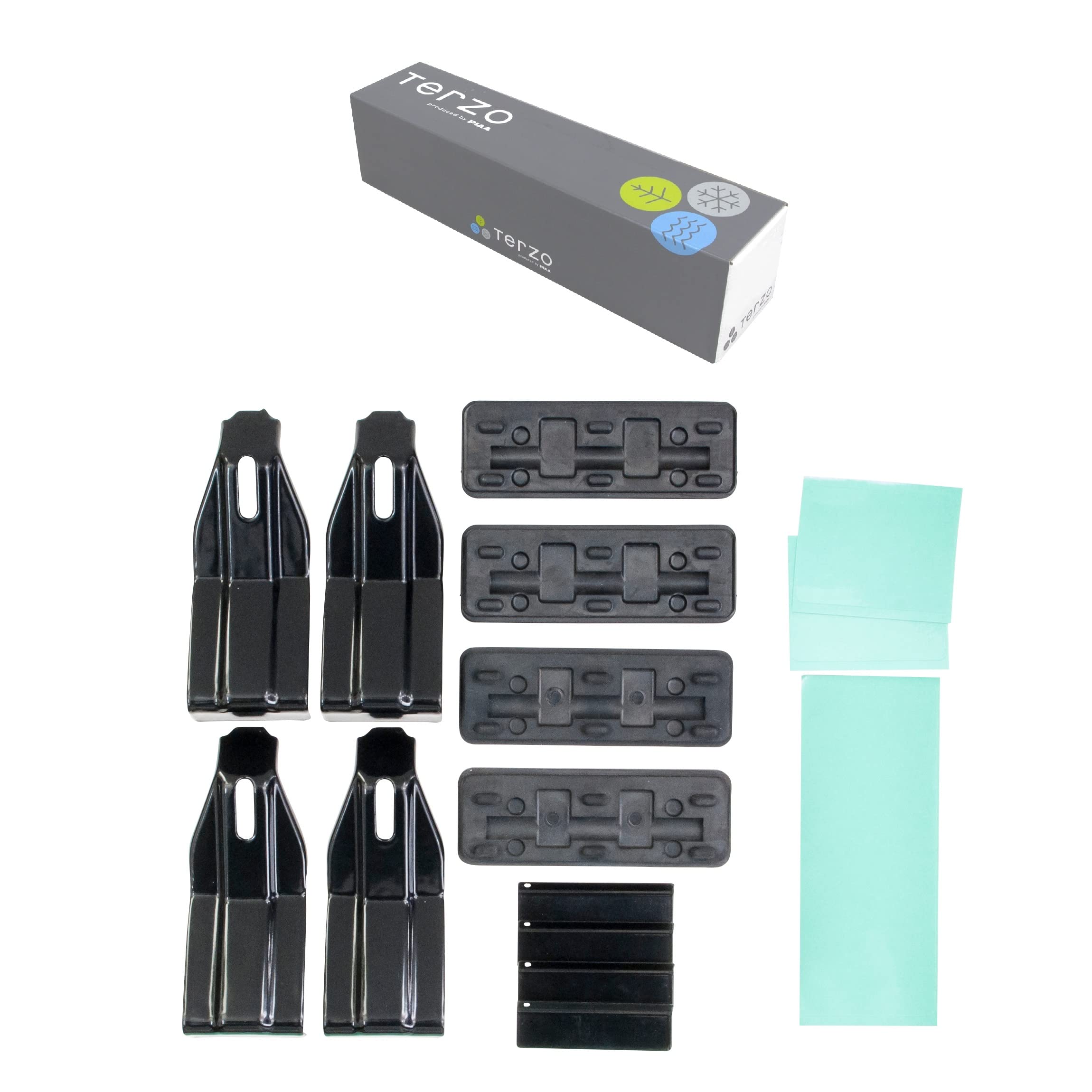 

Terzo Roof Carrier with Mounting Set of for Mazda and KF5P (by PIAA) Rack/Base Vehicle-Specific Holders, 4, Black, CX-5 KFEP, KF2P, (EH433) чёрный