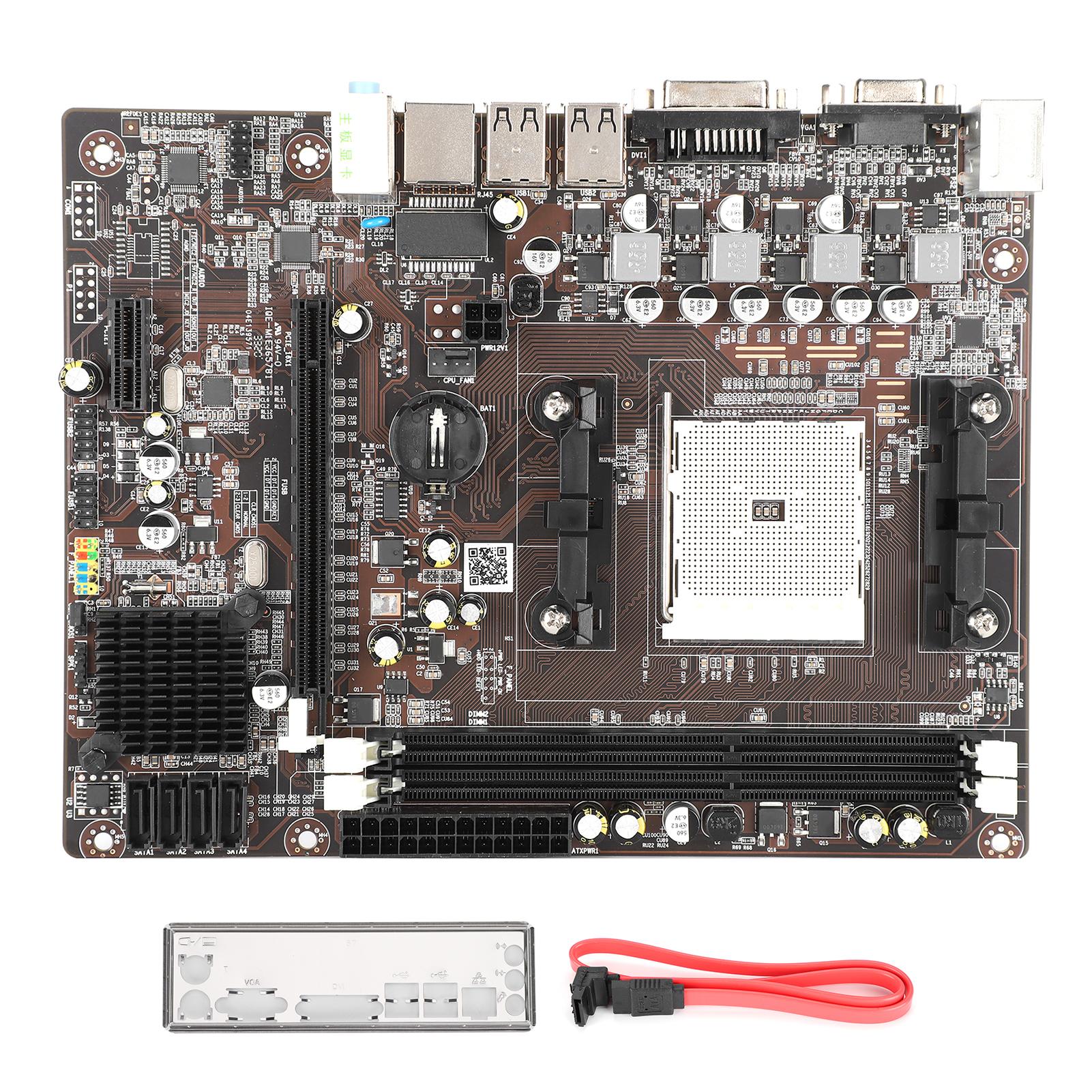 

A55 Desktop Computer Motherboard FM1 Interface 905Pin CPU DualCore QuadCore DDR3