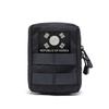 Toppa Patch in Gomma PVC Bandiera Coreana Laccata Bianco e Nero Tai Chi da Esterno con Velcro