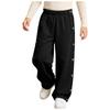 Pantaloni della tuta unisex per bambini con bisogni speciali, abbigliamento adattivo, con bottoni a pressione laterali a strappo