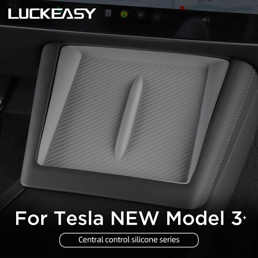 For Tesla Model 3 Highland 2026 2026 Wireless Charging Pad Central Control Armrest Box Non-slip Storage Mat 2026 Car Accessories