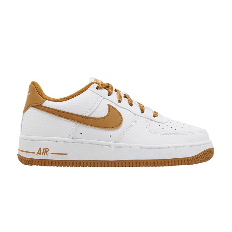 Nike Air Force 1 GS Белый Пустынный Охра 37.5