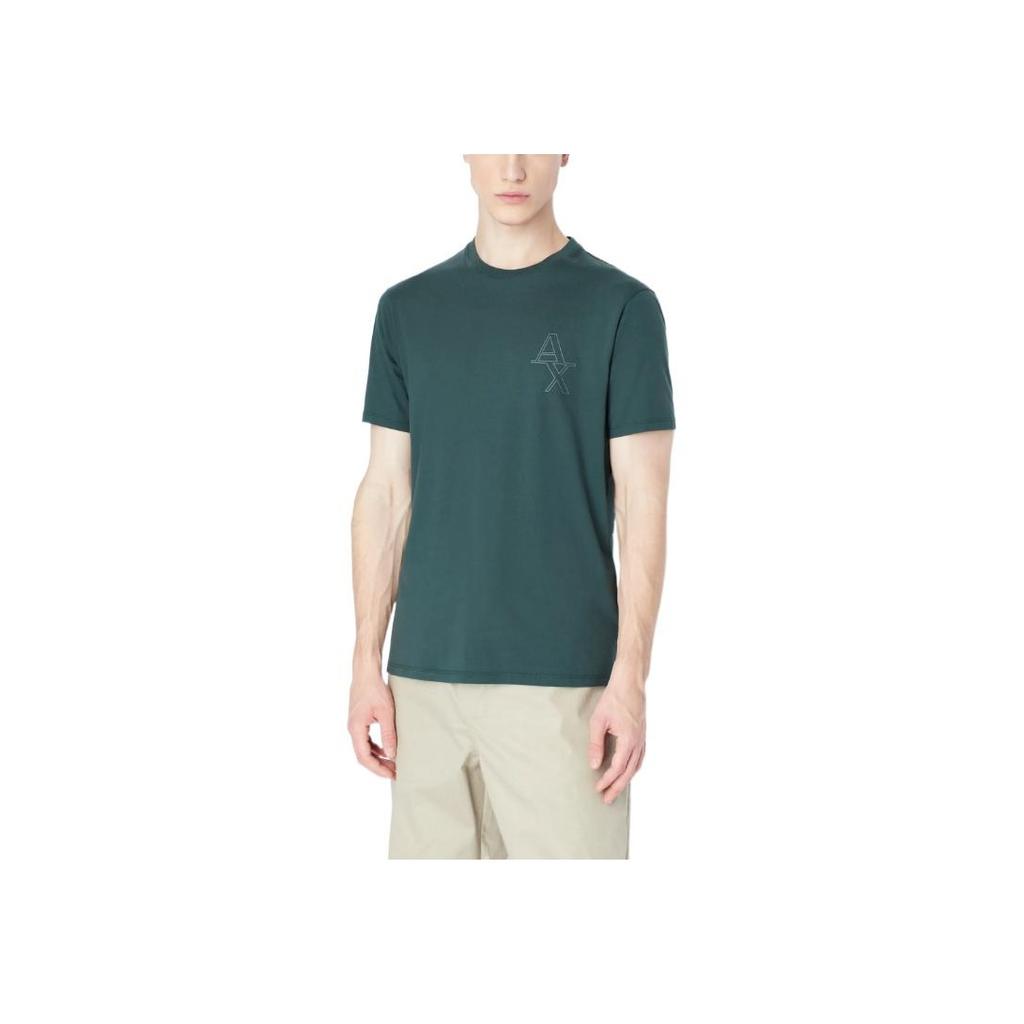 Armani Exchange Solid Color Logo T-Shirt Men Tops 3RZTHL-ZJ9AZ-1882