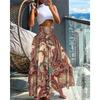 Skirt, High Waist, Thin Printed Women's Skirt, Women's Skirt