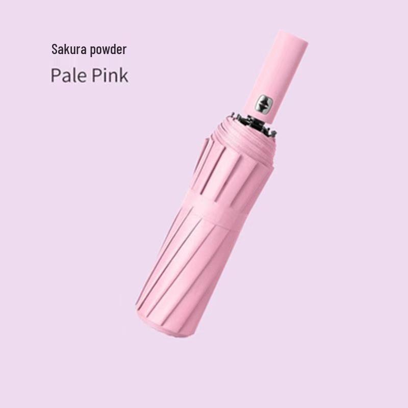 Fully Automatic 24-Rib Folding Umbrella: Large, UV-Resistant, Sun & Rain Protection with Custom Logo Options