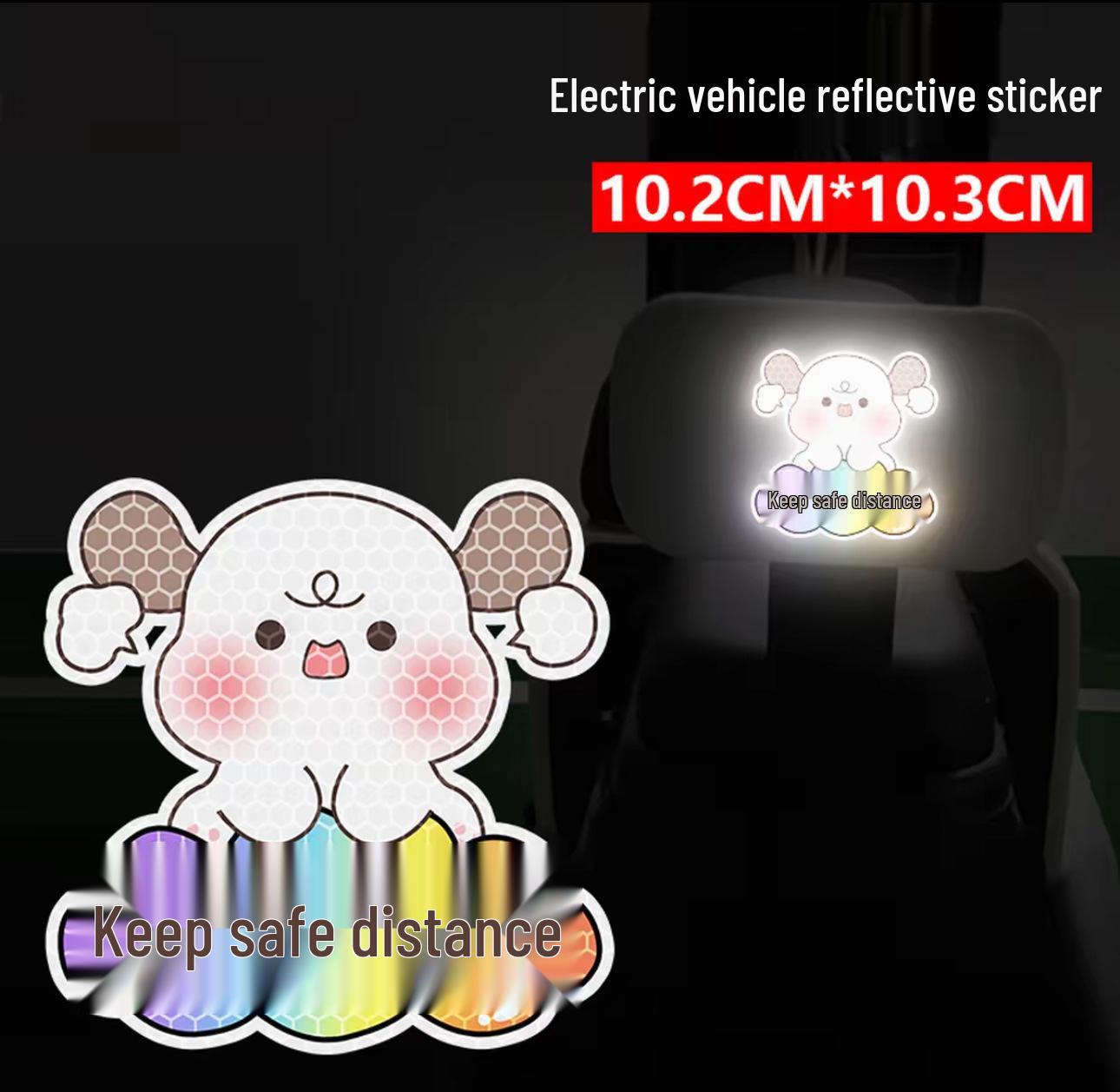 

Waterproof Reflective Cartoon Car & Motorcycle Decal: Scratch Cover & Decoration