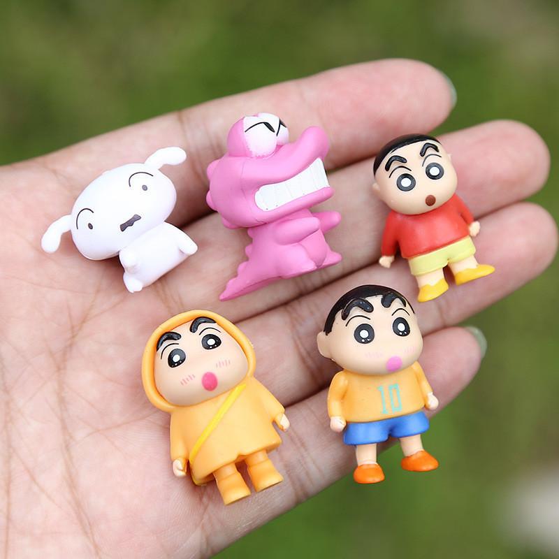 Cute Pvc Mini Shin Doll Cartoon Boy Perfect For Desk And Car Decoration