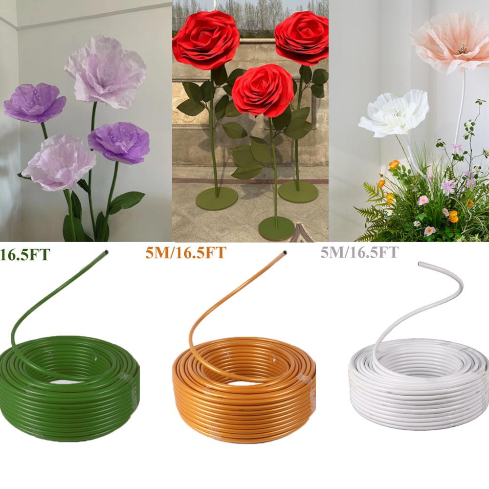 5M Plastic Molding Pipe Wedding Party Decoration Styling Tube Large Fake Flower Modeling Pipe DIY Props Styling Tube Aluminum