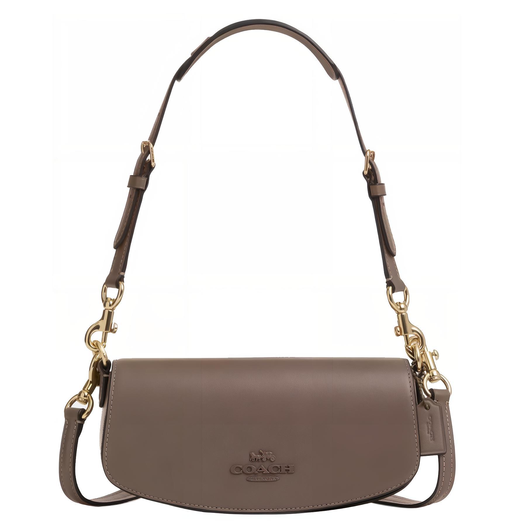 

Coach Andrea 21 Logo Leather Shoulder Bag Small Women shoulder bag Brown CT757-IMV2R Basic Set (Bag+Dust Bag)