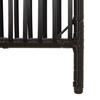 Vidaxl 5-Panel Screen, Black, Poly Rattan