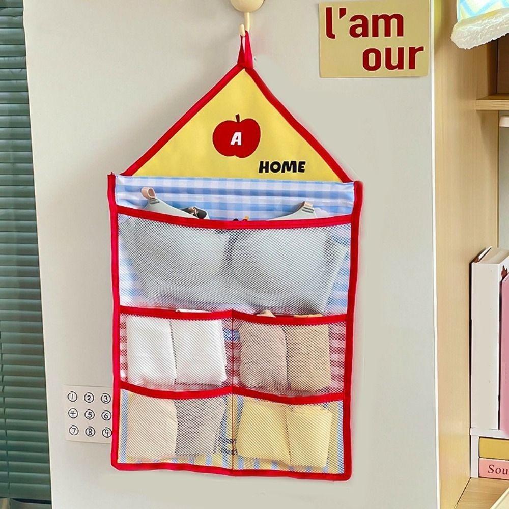 Space Saving Underwear Storage Hanging Bag Wall Mounted Underwear Socks Storage Bag  Bedroom