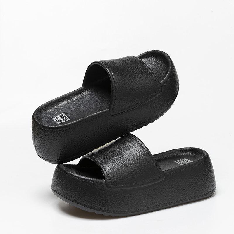 2024 Women's Thick-Soled Height-Boosting Slippers - Summer Outdoor Casual Versatile Beach Comfort Slippers