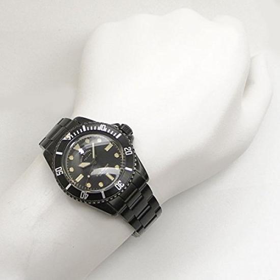 Varg Watch Company BLK SUB Military Watch with Nylon Black (Black Sub) Band, BS-L-001-SB,