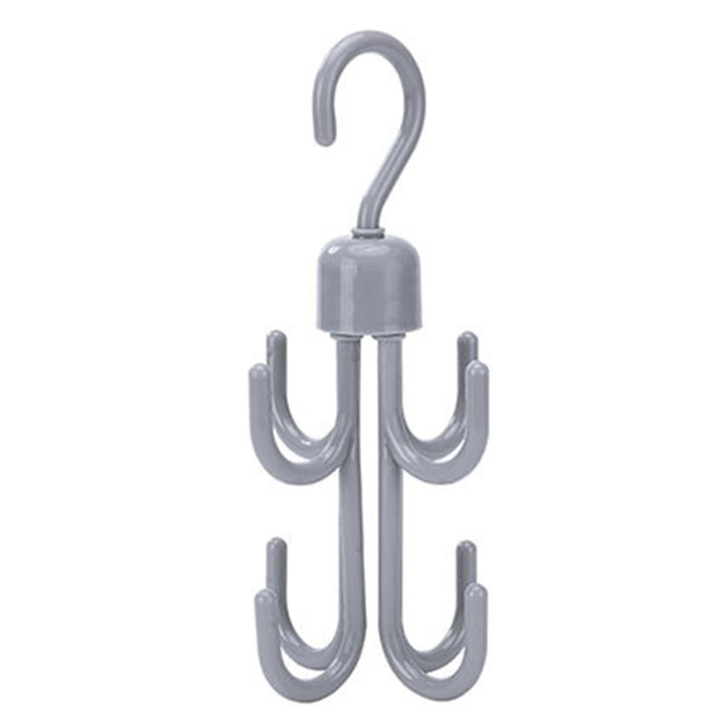 

Вешалка-майка Поворотные вешалки для бюстгальтеров для органайзера для шкафа Пластиковые органайзеры для экономии места Предметы первой необходимости для квартиры, общежития для ремня 1PC светло-серый