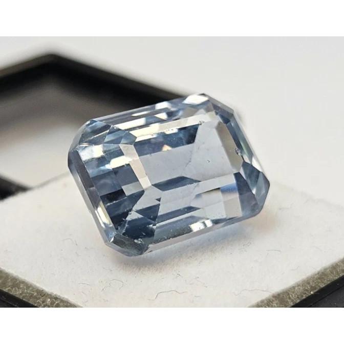 Aquamarine Blue Color Emerald Cut 15-16 Ct Stunning Certified Loose Gemstone
