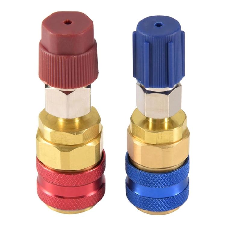 R134A Refrigerants Quick Coupling Adapters High and Low Pressure Coupler Converter Set for Car and Household Appliances