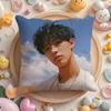 MMingi AAteez Idol Cushion Cover Plush Fabric Soft DoubleSided Printed Sofa Warm Winter Home Gift Pillow Cover