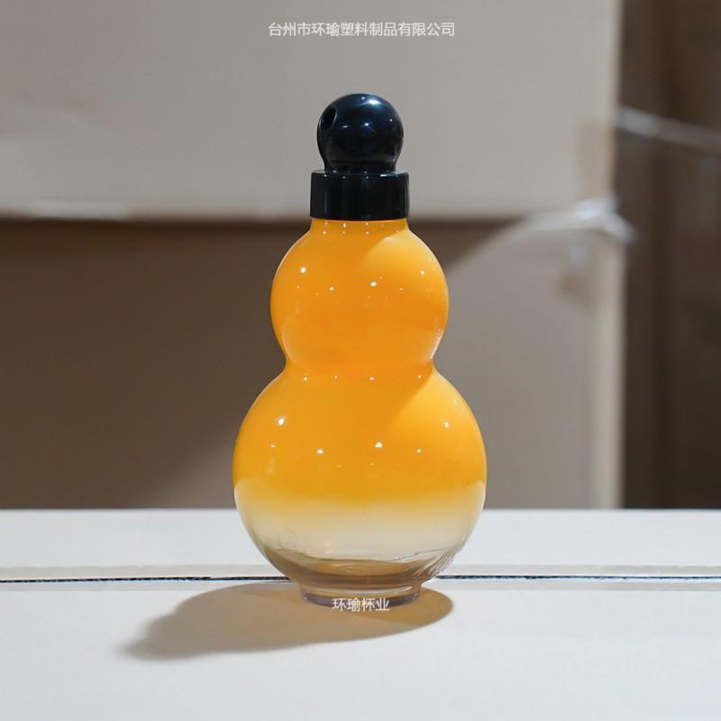 Oriental Gourd-Shaped Sport Water Bottle 950ml Leakproof PC Cup With Carry Strap New Chinese Style